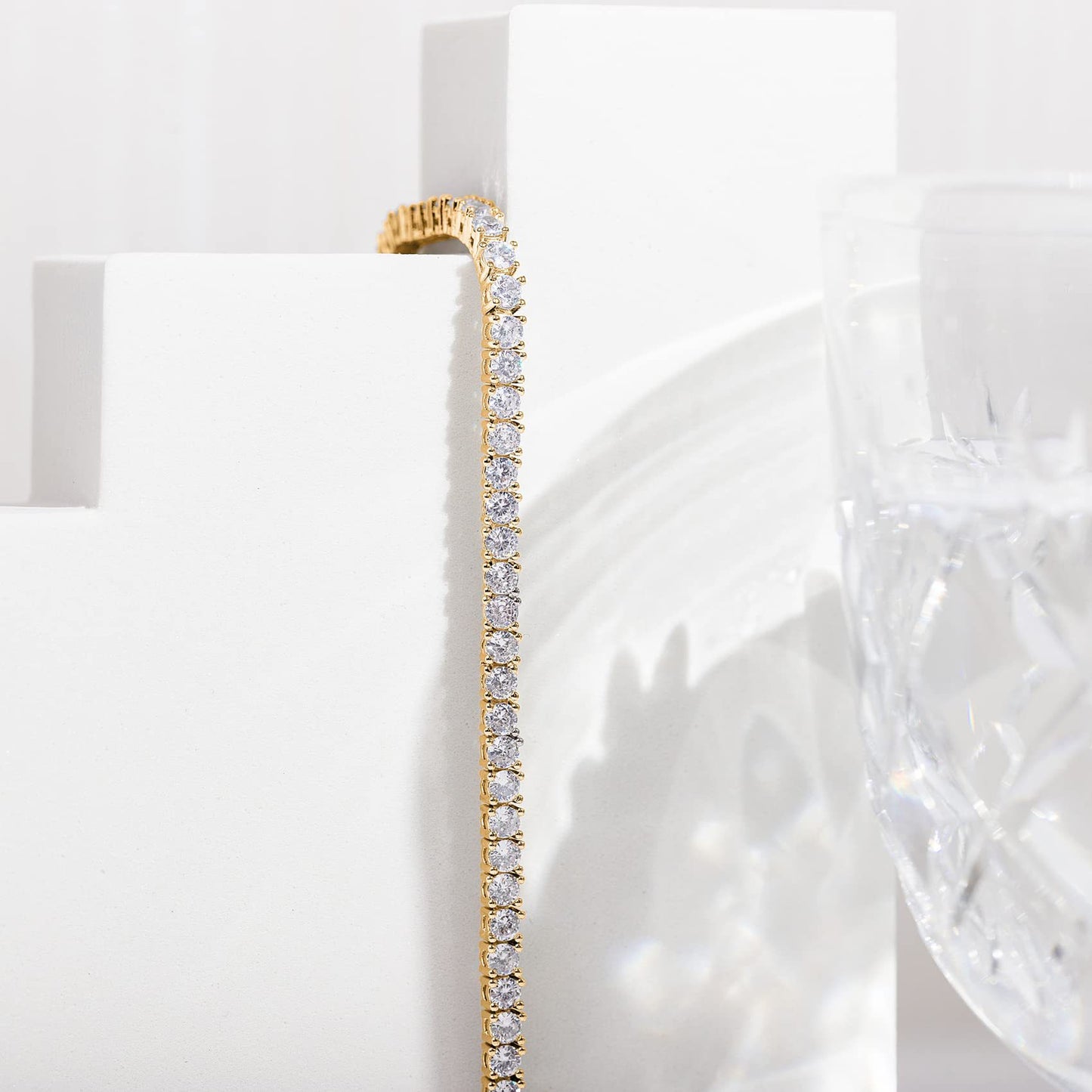 PAVOI 14K Gold Plated Tennis Bracelet