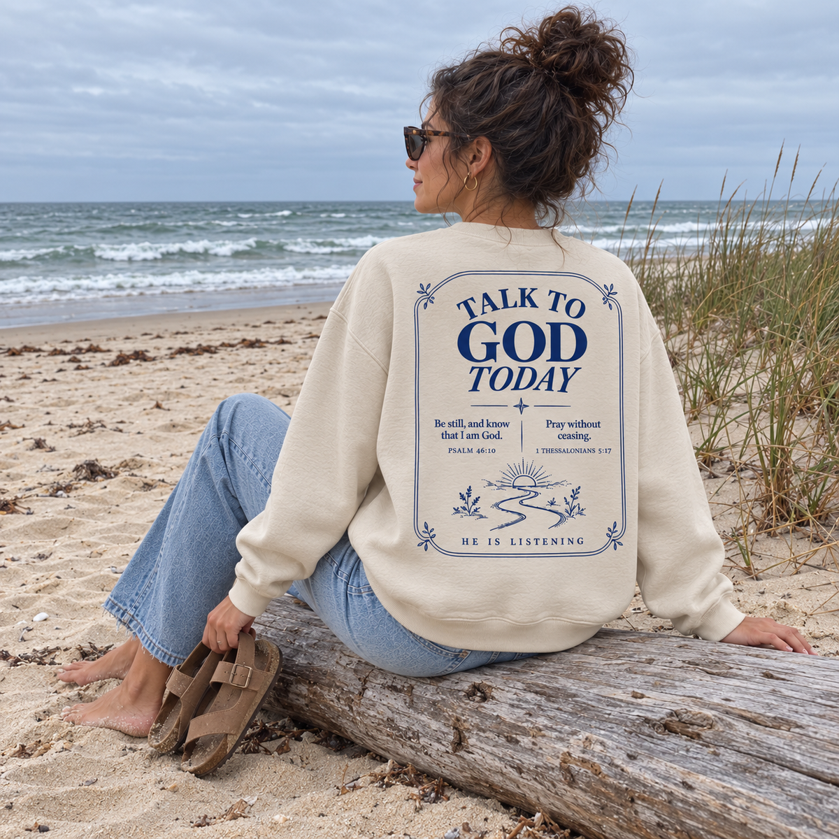 Talk to God Today Crewneck Sweatshirt