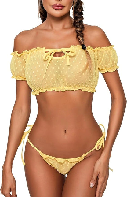 Ruffle Lingerie Set