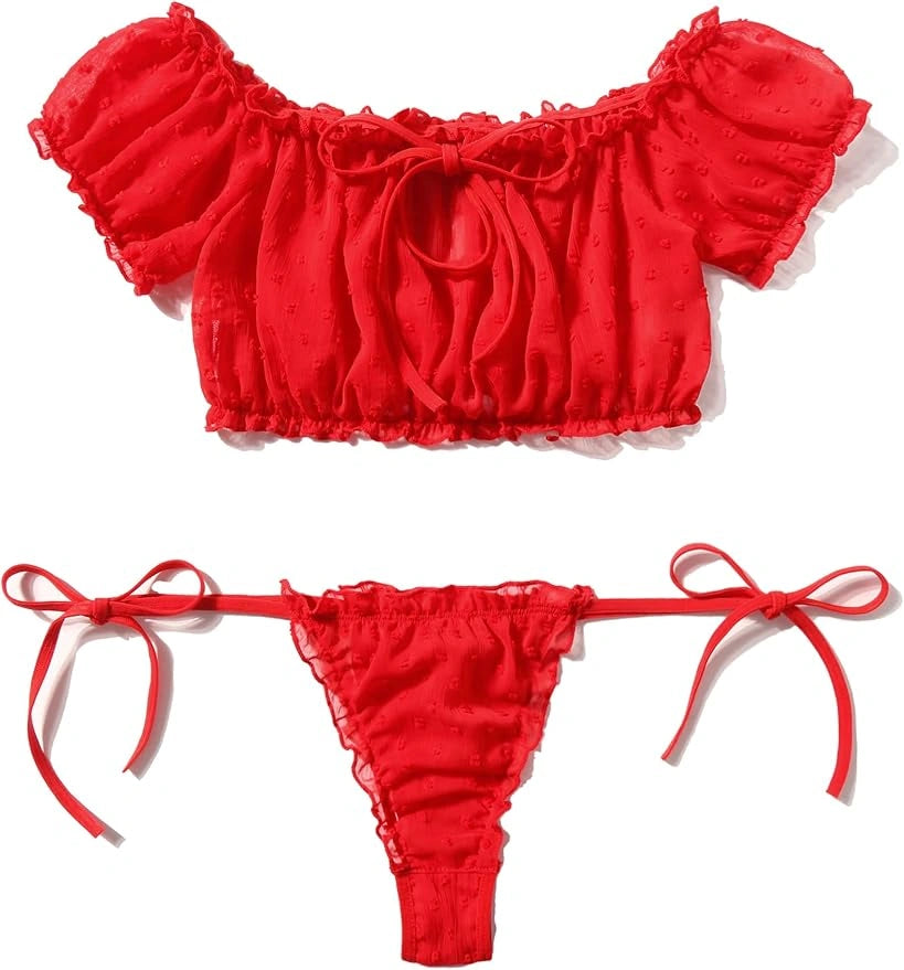 Ruffle Lingerie Set