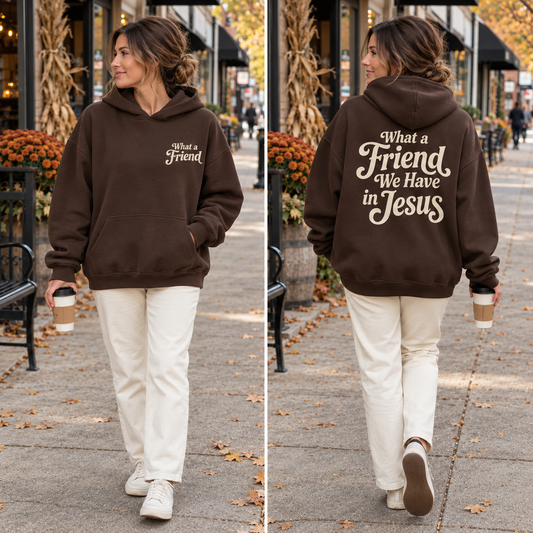 What a Friend Hoodie In Jesus Hoodie