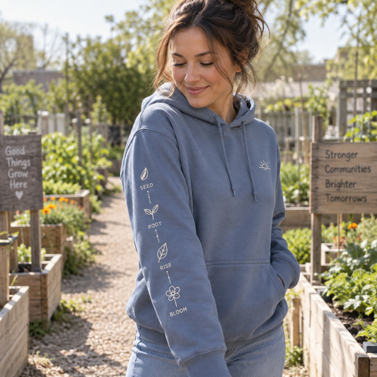 Seed, Root, Rise, Bloom Hoodie