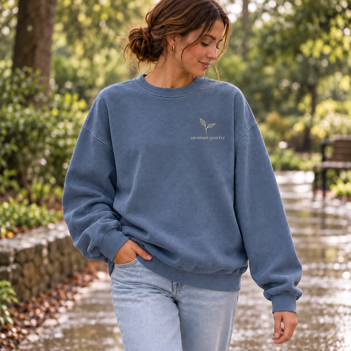 Growing Quietly Crewneck Sweatshirt