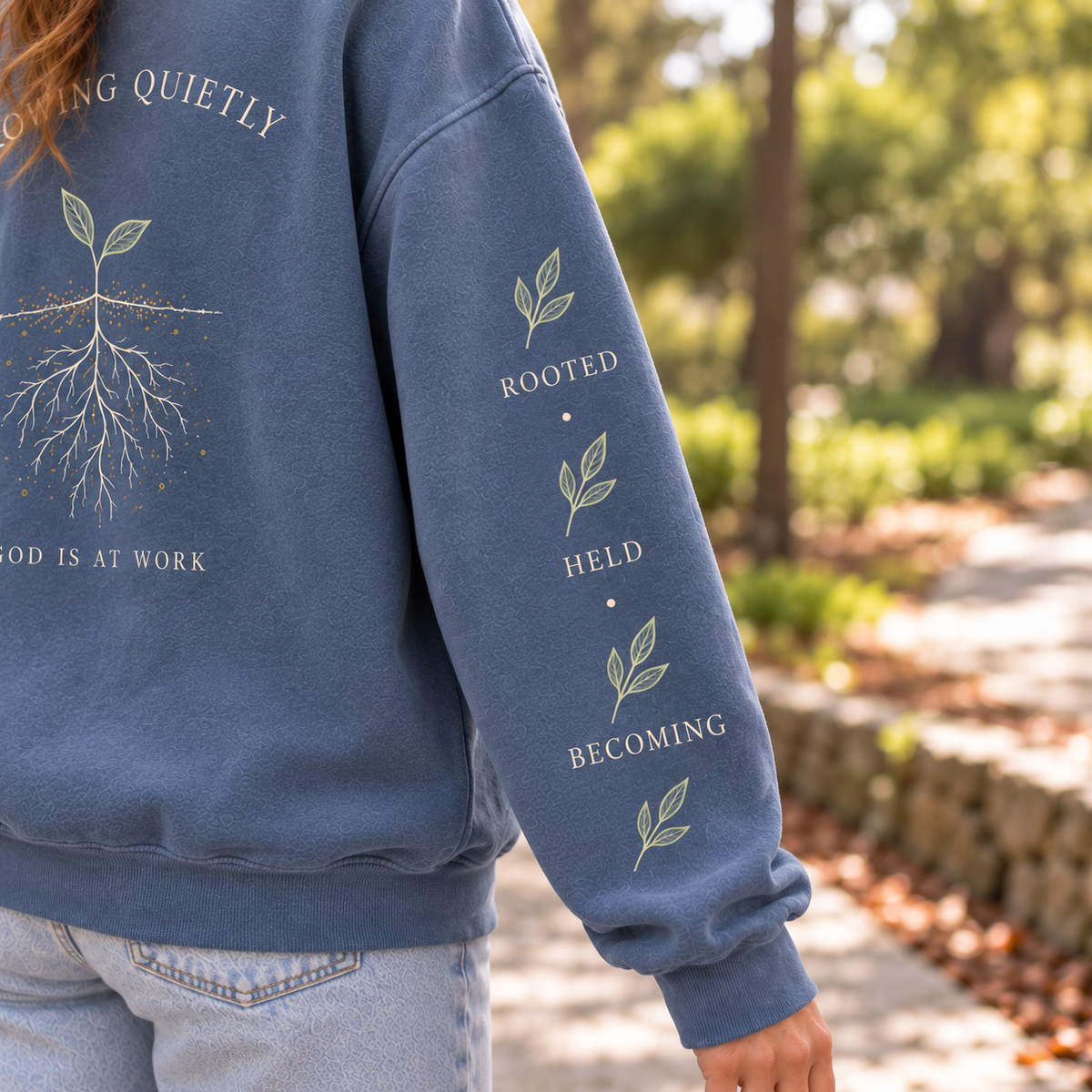 Growing Quietly Crewneck Sweatshirt