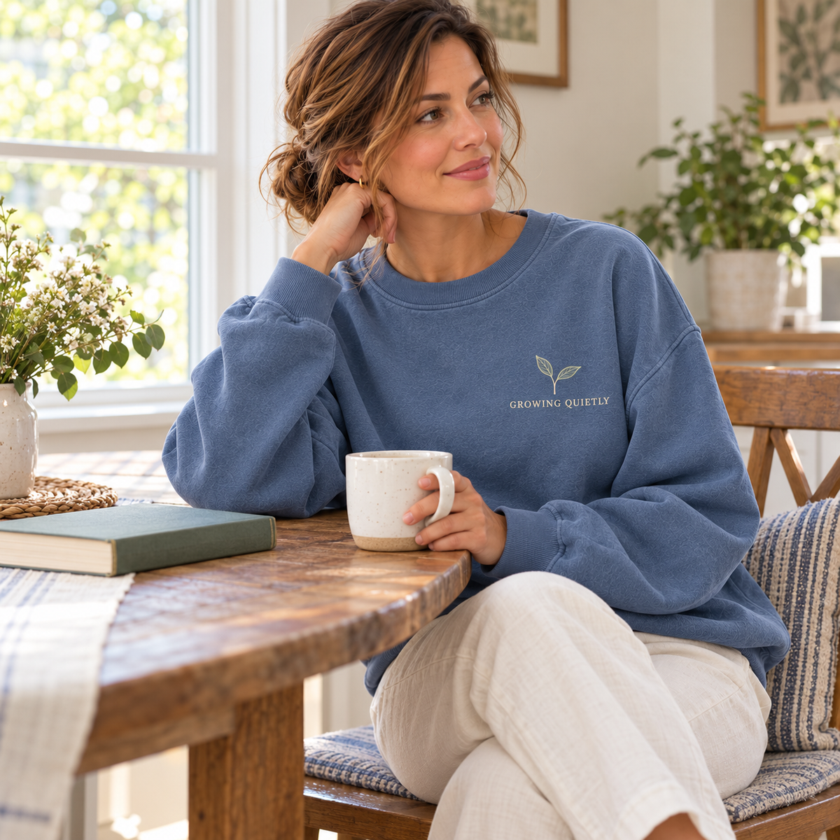 Growing Quietly Crewneck Sweatshirt