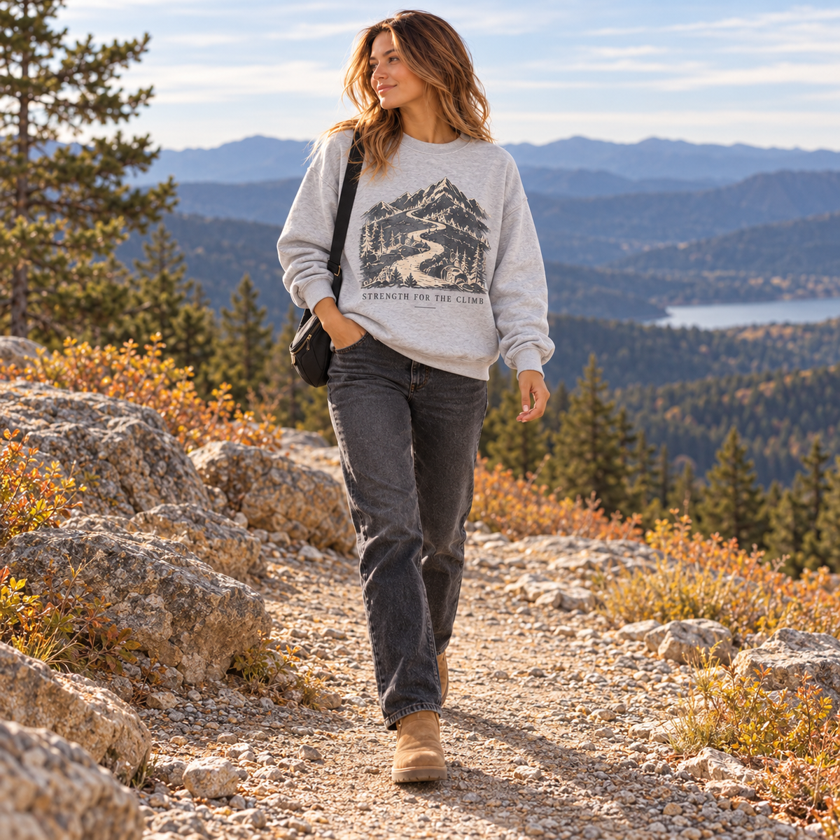 Strength for the Climb Crewneck Sweatshirt