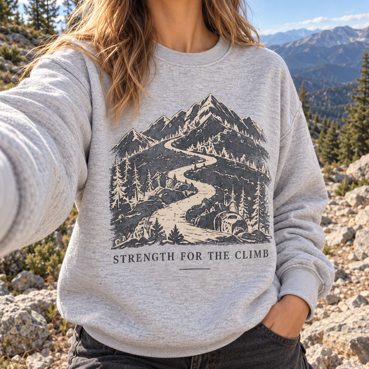 Strength for the Climb Crewneck Sweatshirt