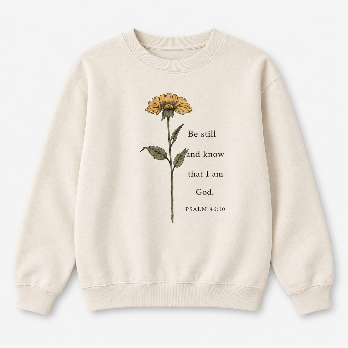 Be Still & Know Floral Crewneck Sweatshirt