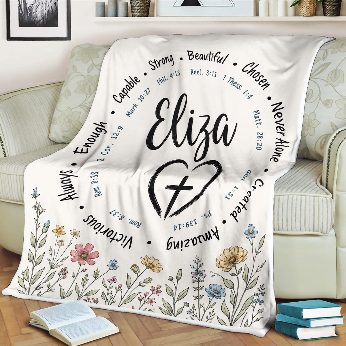 God Says I Am Personalized Christian Blanket