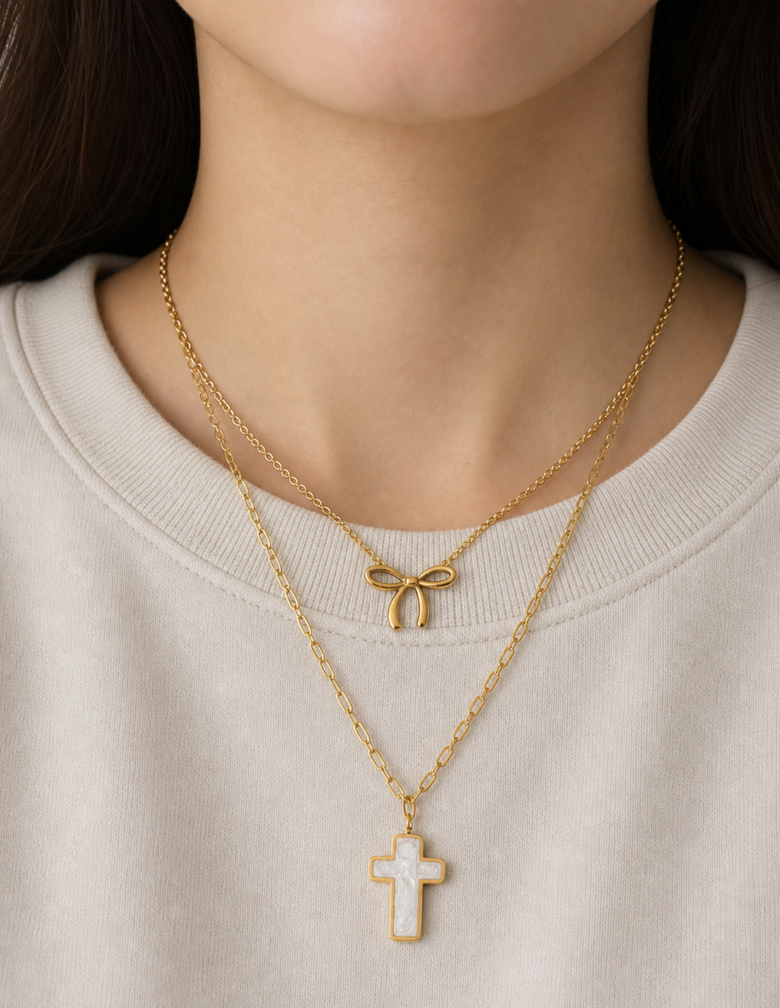 Dainty Bow Necklace