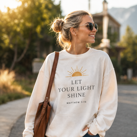 Let Your Light Shine Crewneck
