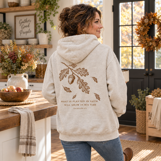 Planted in Faith Washed Hoodie