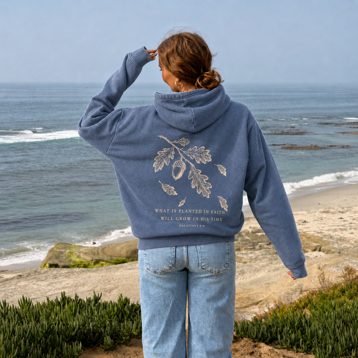 Planted in Faith Washed Hoodie