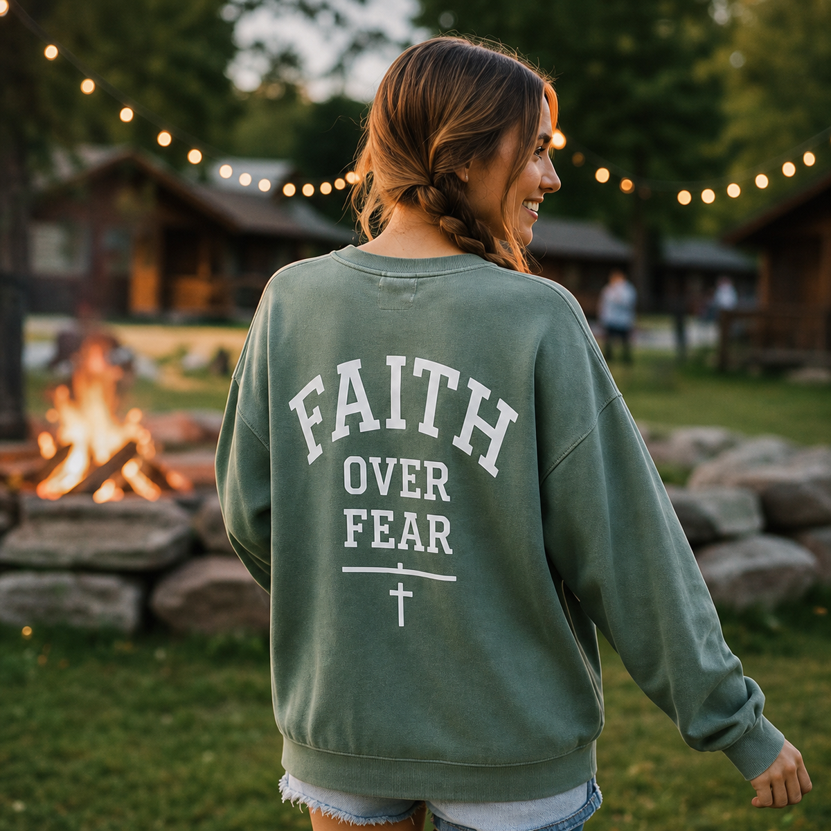 Faith Over Fear Crewneck Sweatshirt