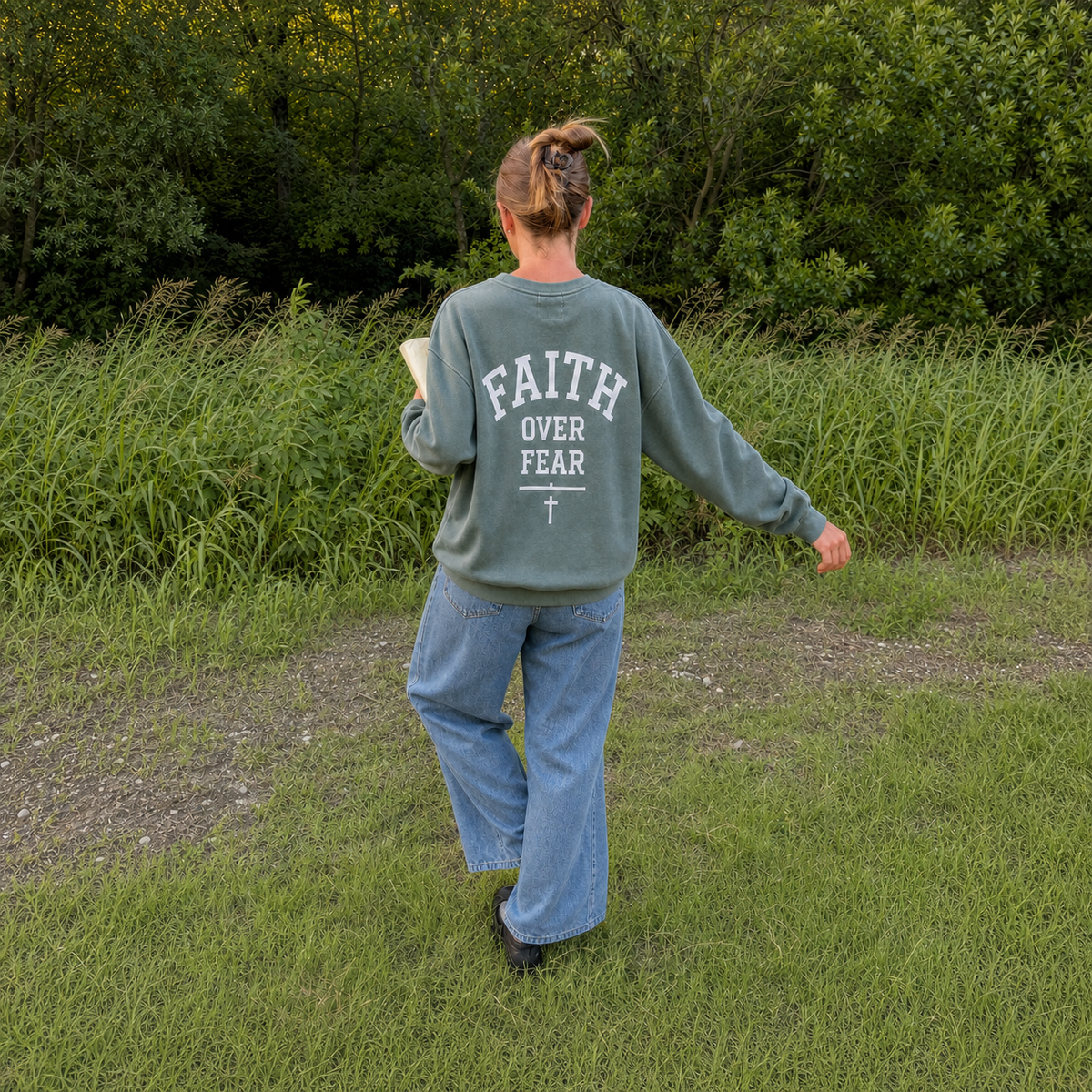 Faith Over Fear Crewneck Sweatshirt