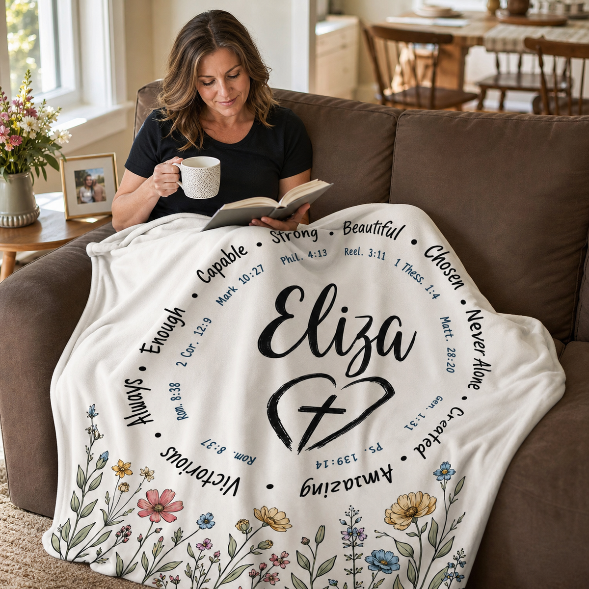God Says I Am Personalized Christian Blanket