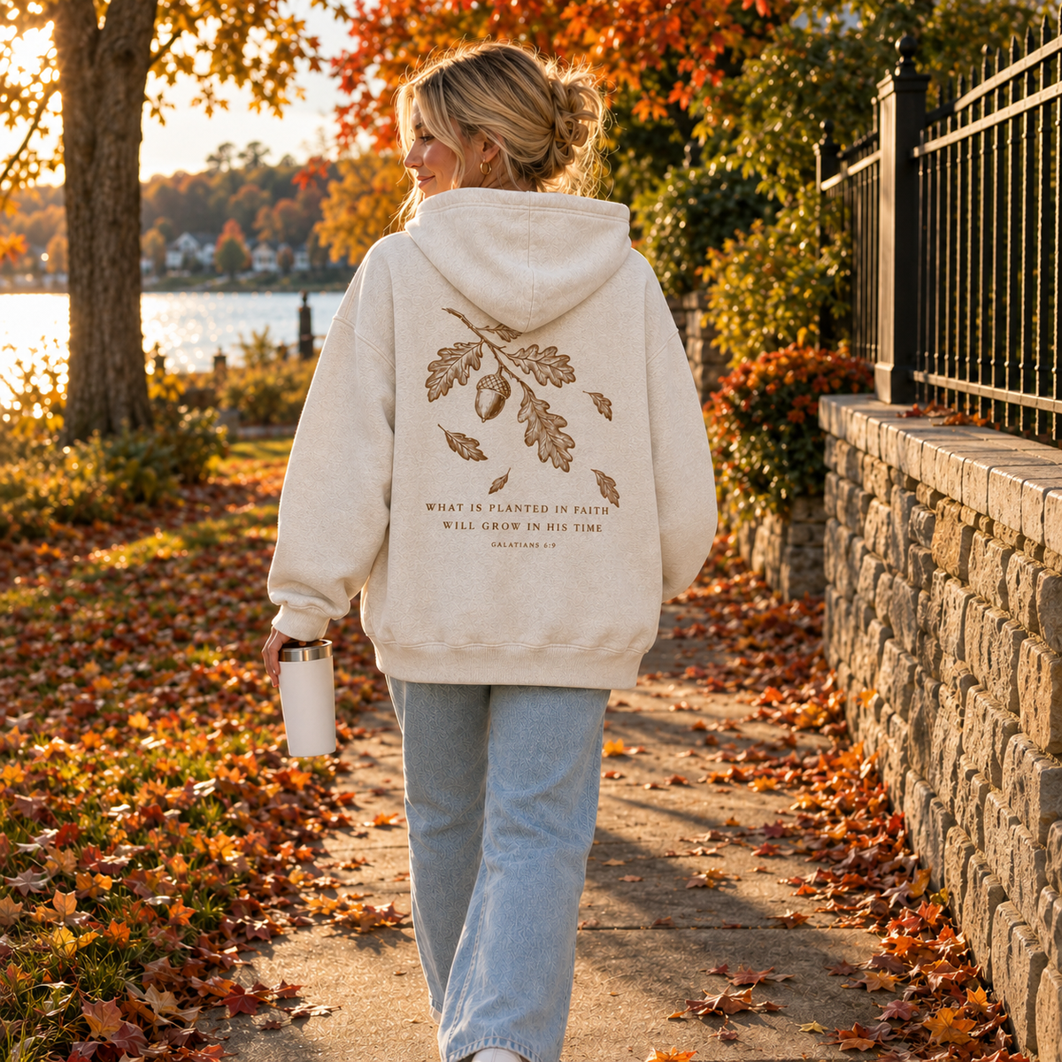 Planted in Faith Washed Hoodie